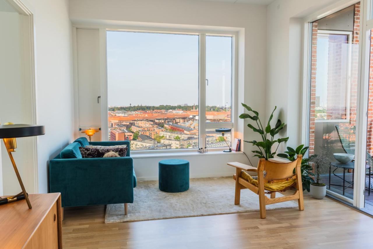 View from the 18th floor over whole of Copenhagen. - B&B