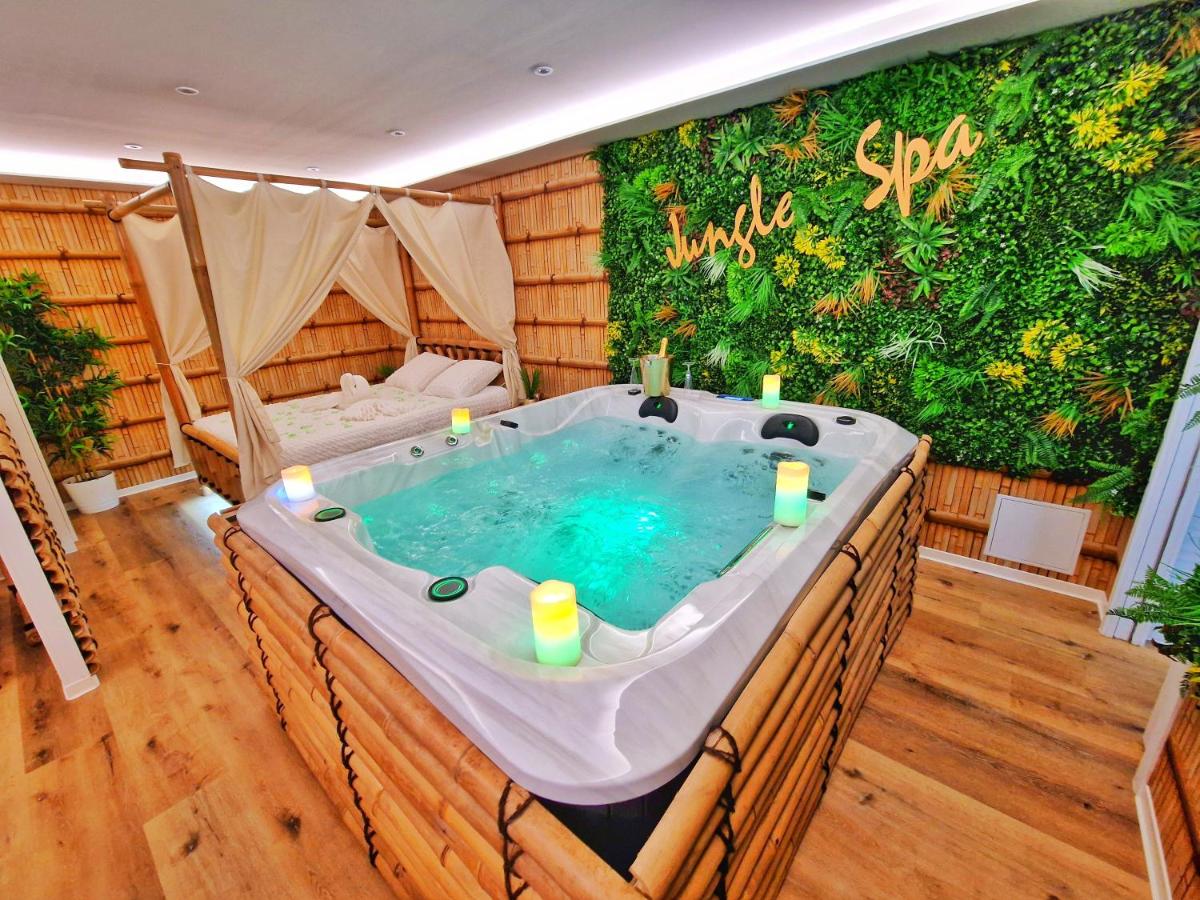 JUNGLE SPA-4 Pers-Jacuzzi-Parking-Jardin-Clim-Colmar - B&B