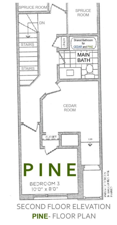 PINE Private Room with 2-Shared Bathrooms in Toronto, ON, Canada - B&B
