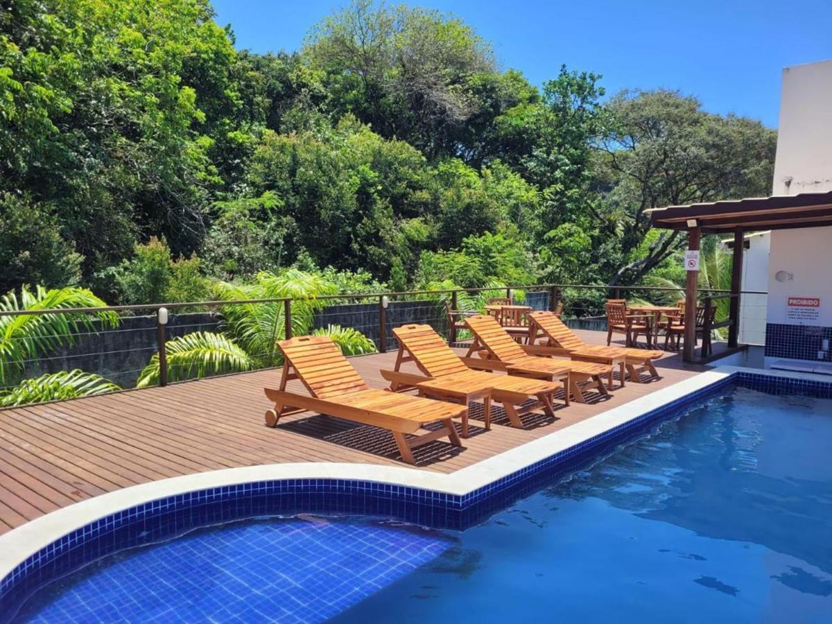 Flat Maré 3 - 2da praia condomínio com piscina, Morro de Sao Paulo - Chambres d’hôtes