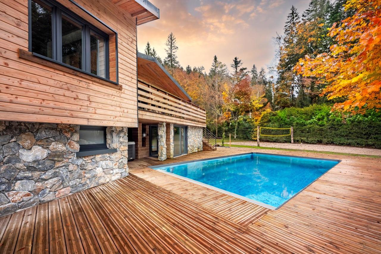 Chalet La Perle Verte, luxe, piscine, spa et sauna - Chambres d’hôtes Gérardmer