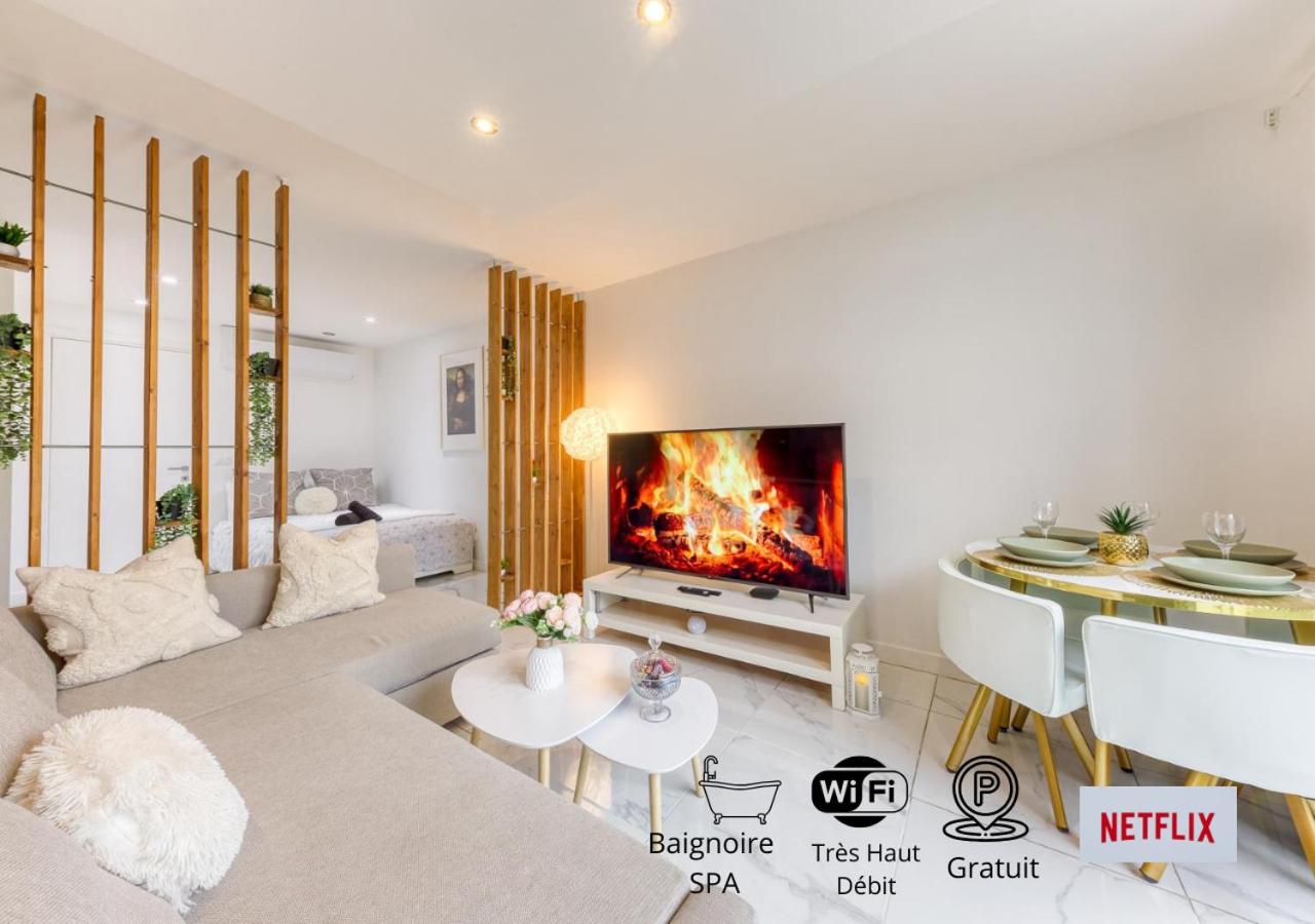 Évasion Urbaine Studio Cozy avec Terrasse et Parking, à 10 Minutes de Paris Gare du Nord - Ferienwohnung