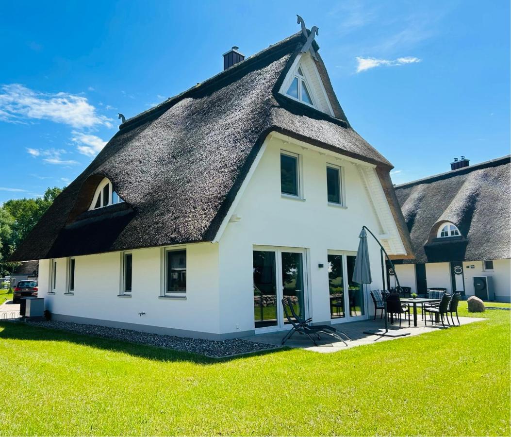 Reetdach-Ferienhaus "ANNI" mit direktem Meerblick, Sauna und Kamin - B&B Pepelow