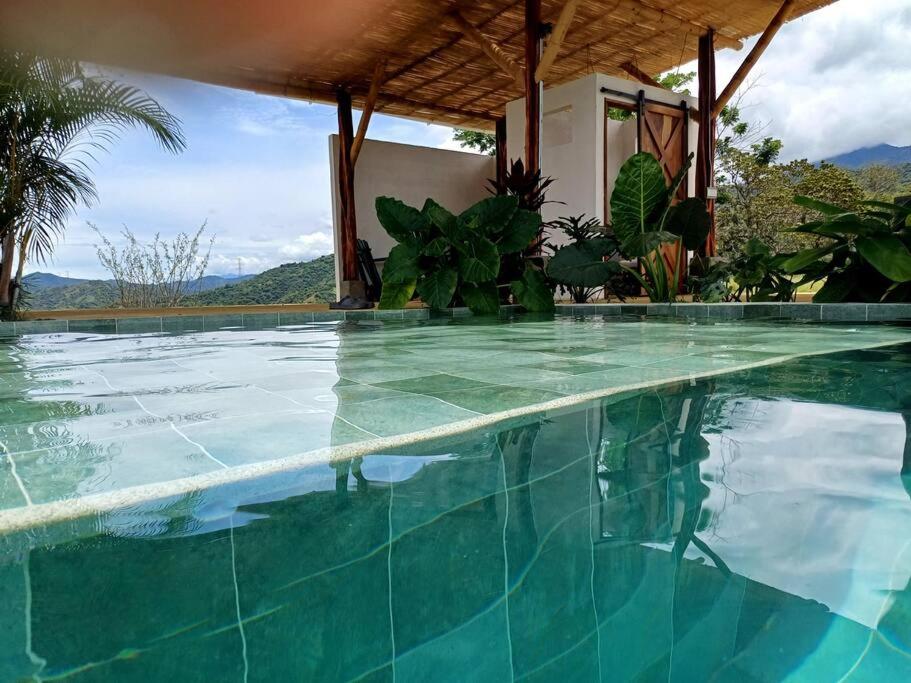 Piscina-paisaje-calma y confort-Villa Luz de luna - Bed and Breakfast Santa Fe de Antioquia