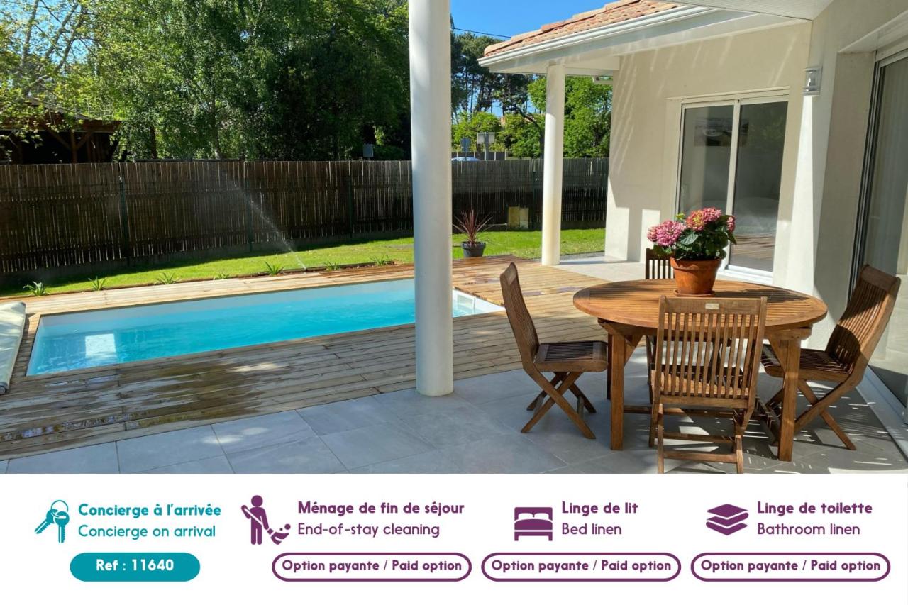 Détente piscine à 150m de la plage à Arès - B&B