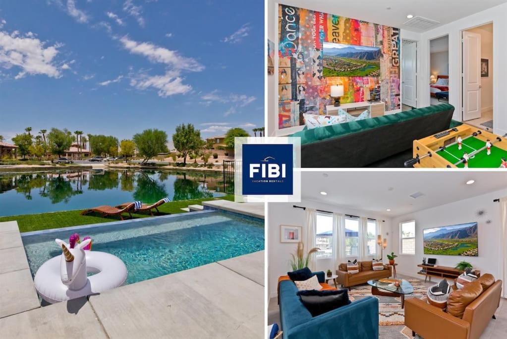 Armonia89- Villa Lago Dream Lakefront Pool Luxury 4BR Oasis - Bed and Breakfast Indio