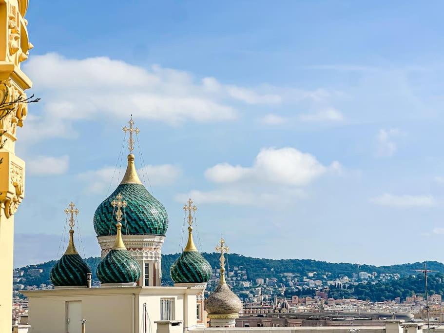 Appartement exceptionnel belle époque avec grande terrasse plein sud - Ferienwohnung Nizza