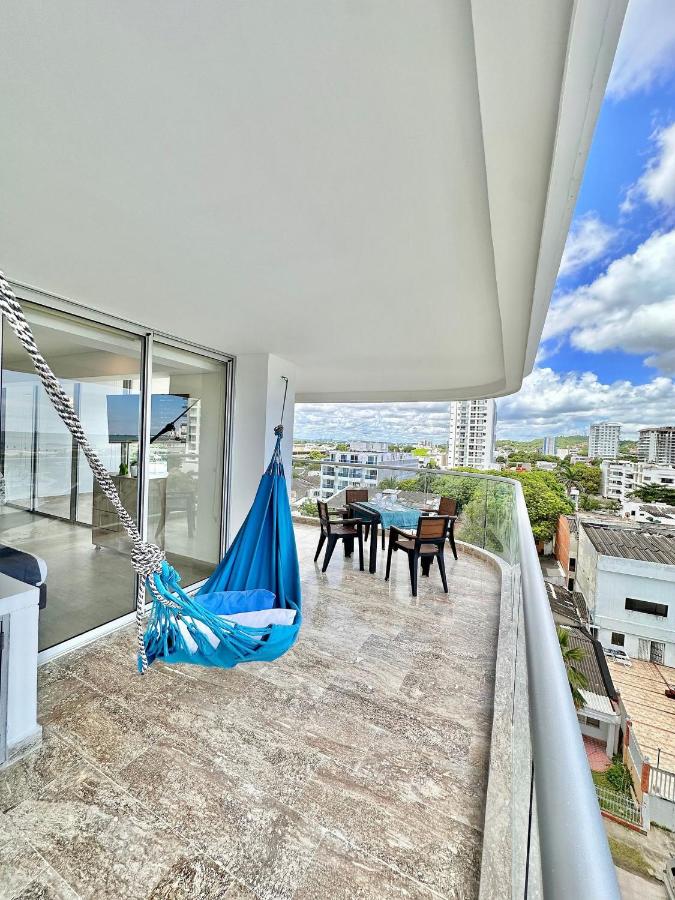 CB601 | Balcón Panorámico con Hamaca y Vista al Mar - B&B Cartagena de Indias