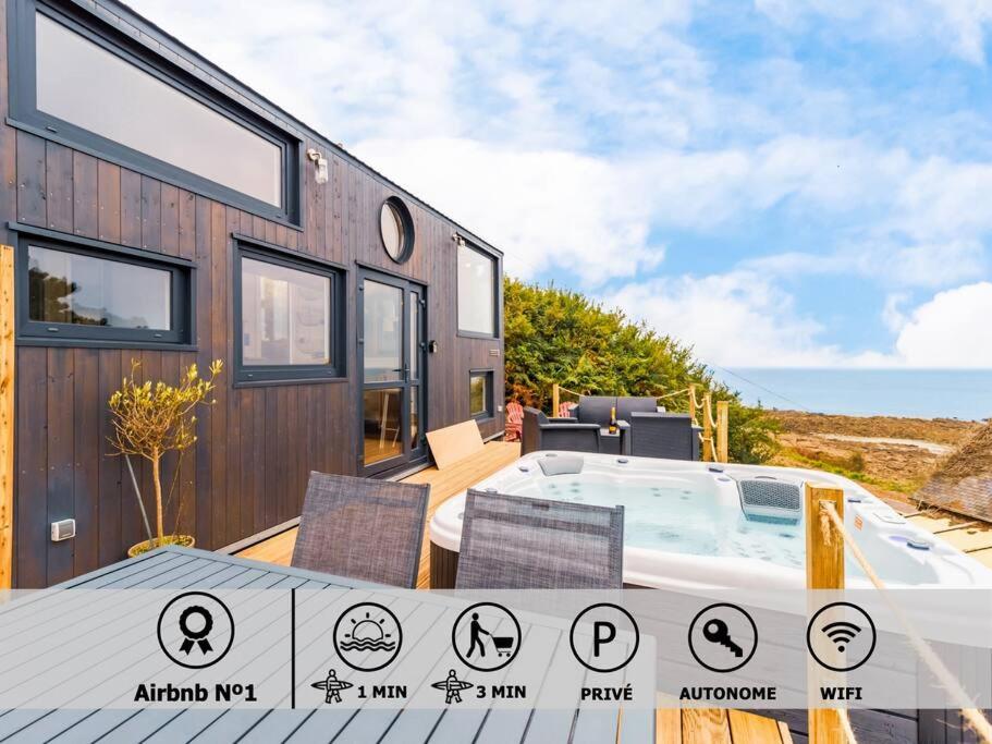 Jacuzzi Tiny-House face mer Evasion sur la falaise - B&B