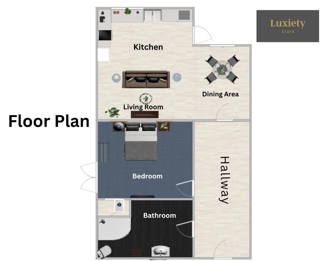 Modern & Cozy 1BR City Centre Nr the beach, High St & Adventure Island by Luxiety Stays - B&B