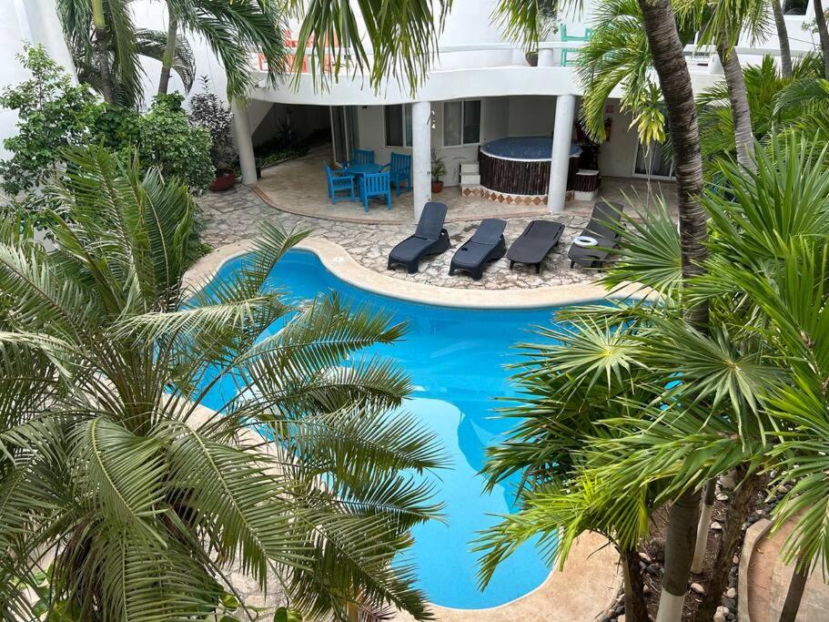 Blue angel 18 a unos pasos de la playa y 5av - B&B Playa del Carmen