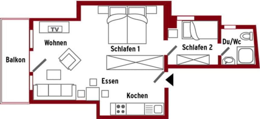 Apartment with Balcony