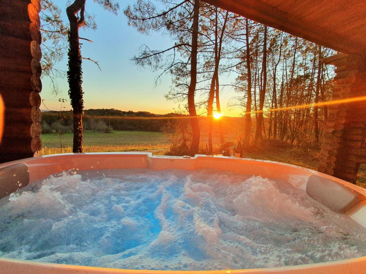 Magnifique chalets en rondins avec SPA et Tipis en plaine Nature Environnement ressourçant au calme vue imprenable Lascaux SPA non disponible juillet et aout - B&B Les Farges