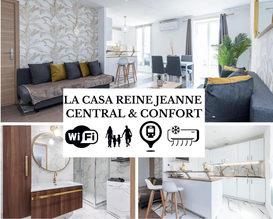 CASA REINE JEANNE- ideal groups & family -CENTRAL near train station - PARKING - New&CONFORT-AC - Chambres d'hôtes Nice