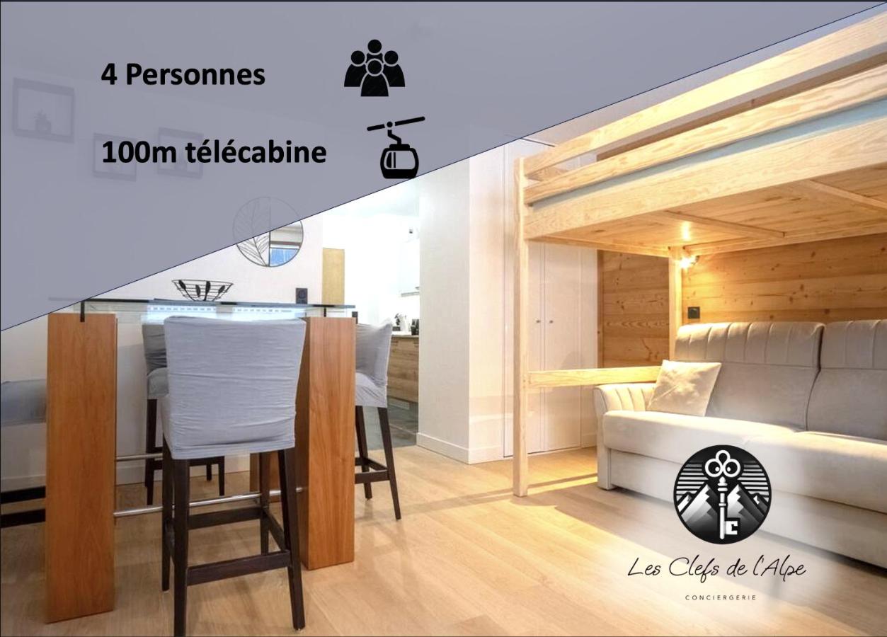 Studio Neuf, Cosy & Moderne Vieil Alpe - 100m des remontées mécaniques Alpe express - B&B