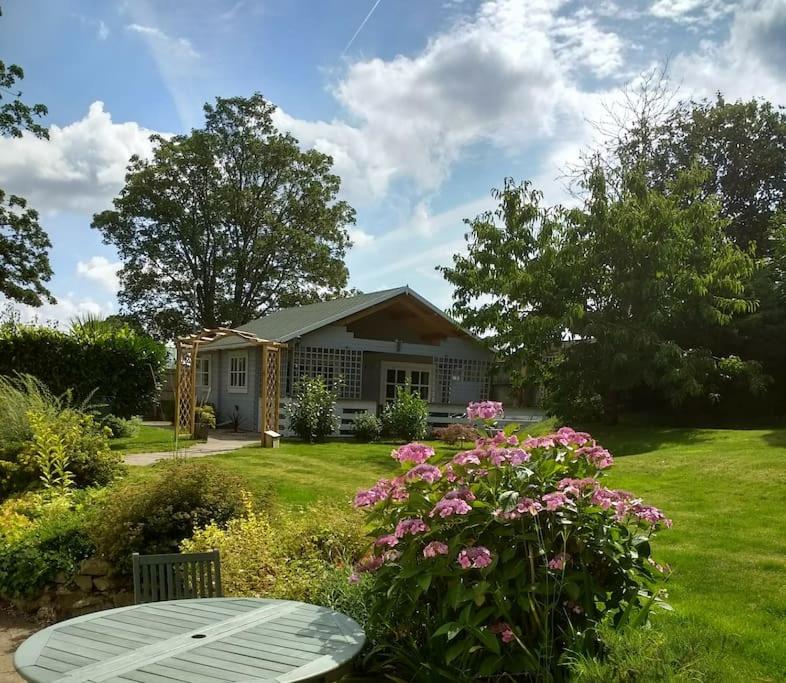 Cosy Log Cabin in Llanfoist village - B&B