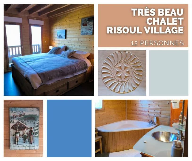 Beau chalet moderne 12p - Risoul village -My lodge - B&B