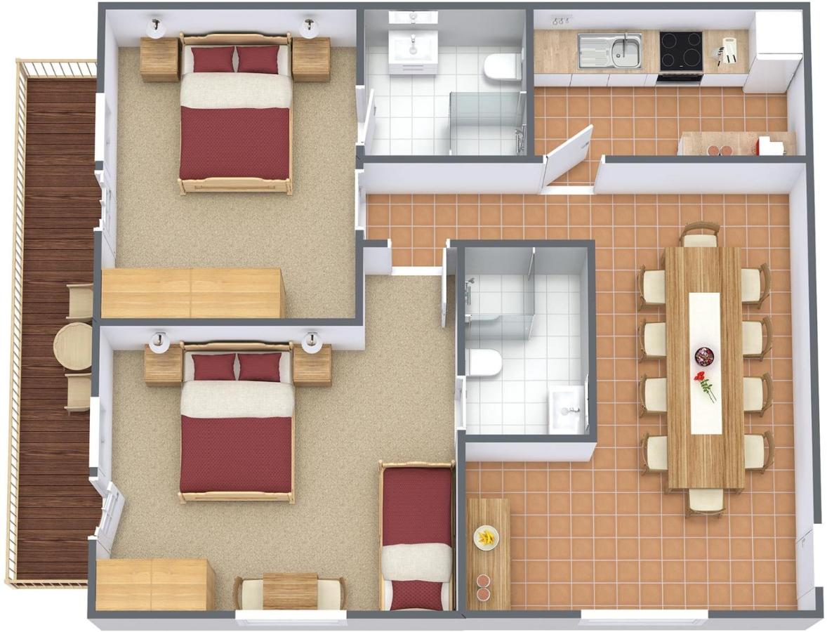 Apartamento de 2 dormitorios con balcón