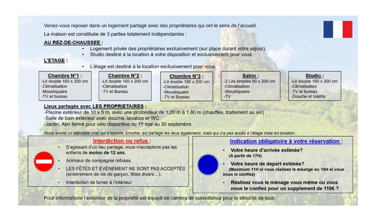 Logement indépendant chez l'habitant avec piscine commune - B&B