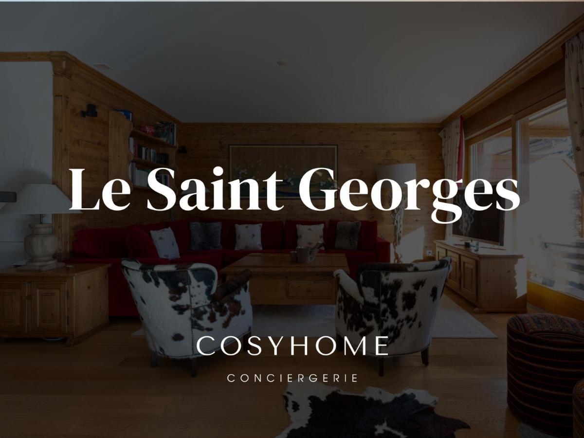 Le Saint Georges l Jardin et vue - B&B Crans-Montana