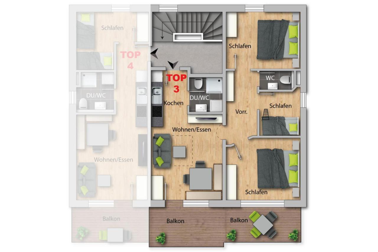 Ferienwohnung Königsleiten 121b - Top 3 - Chambres d’hôtes Königsleiten