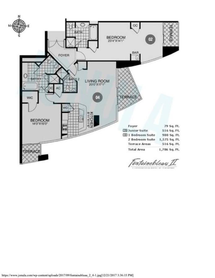 Fontainebleau Ocean View 2BR Apt - B&B Miami Beach