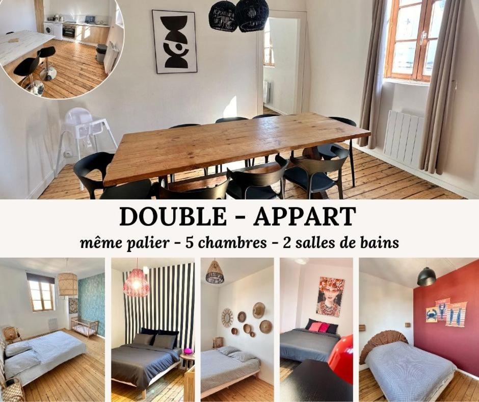 Double appartement jusqu'à 14 personnes en hypercentre de Berck-Plage - B&B