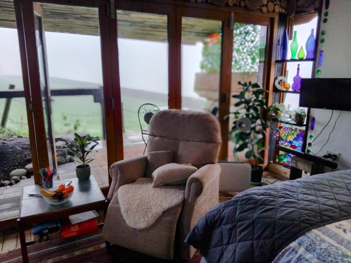 Cosy rustic cabin with hot tub and country views - B&B Llanelli