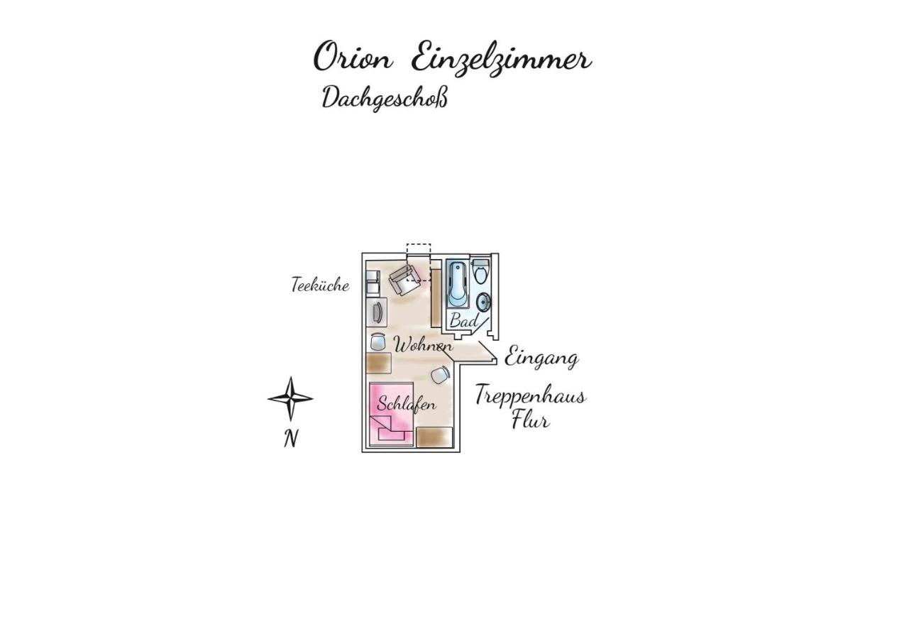 Gästehaus Orion - Einzelzimmer 11 - Ferienwohnung Spiekeroog