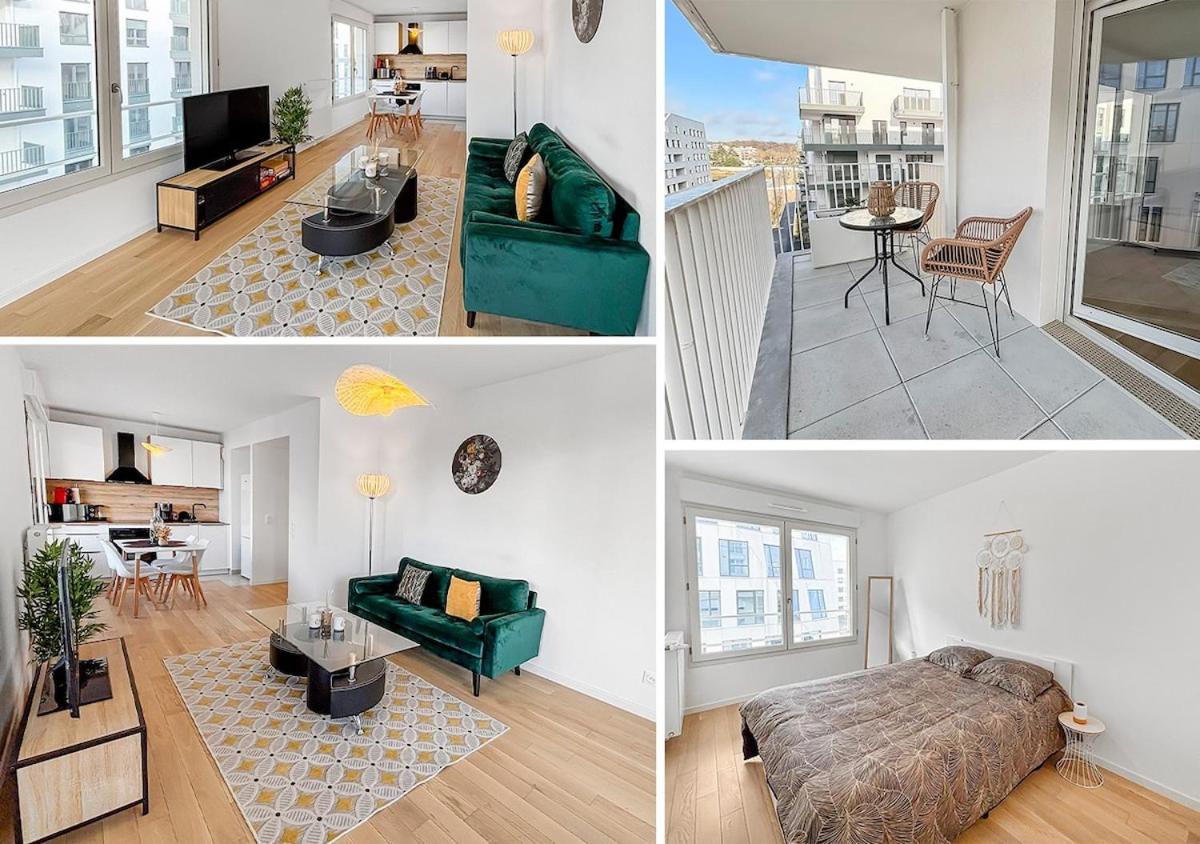 Balcon ensoleillé, design moderne - B&B Châtenay-Malabry