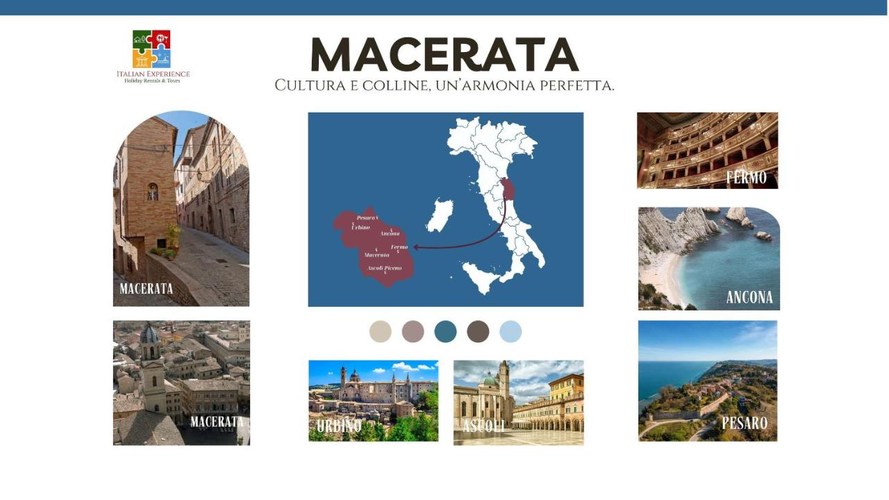 Italian Experience - Sunrise Hill Holiday Home - B&B Urbisaglia