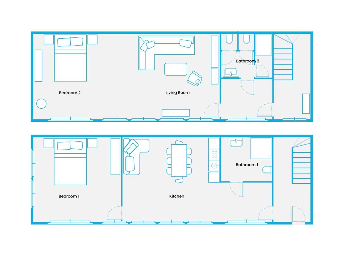 Mitte Loft group & family friendly, 150m2, 2BRs, 2Bathrooms, living & dinning room , 4 - 8 Guests - Bed and Breakfast Berlijn