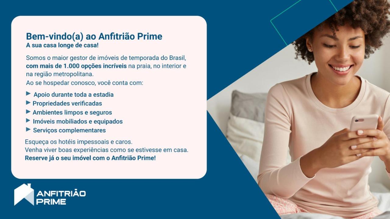 Apartamento com Wi-Fi a 190 m da Praia da Costa - B&B