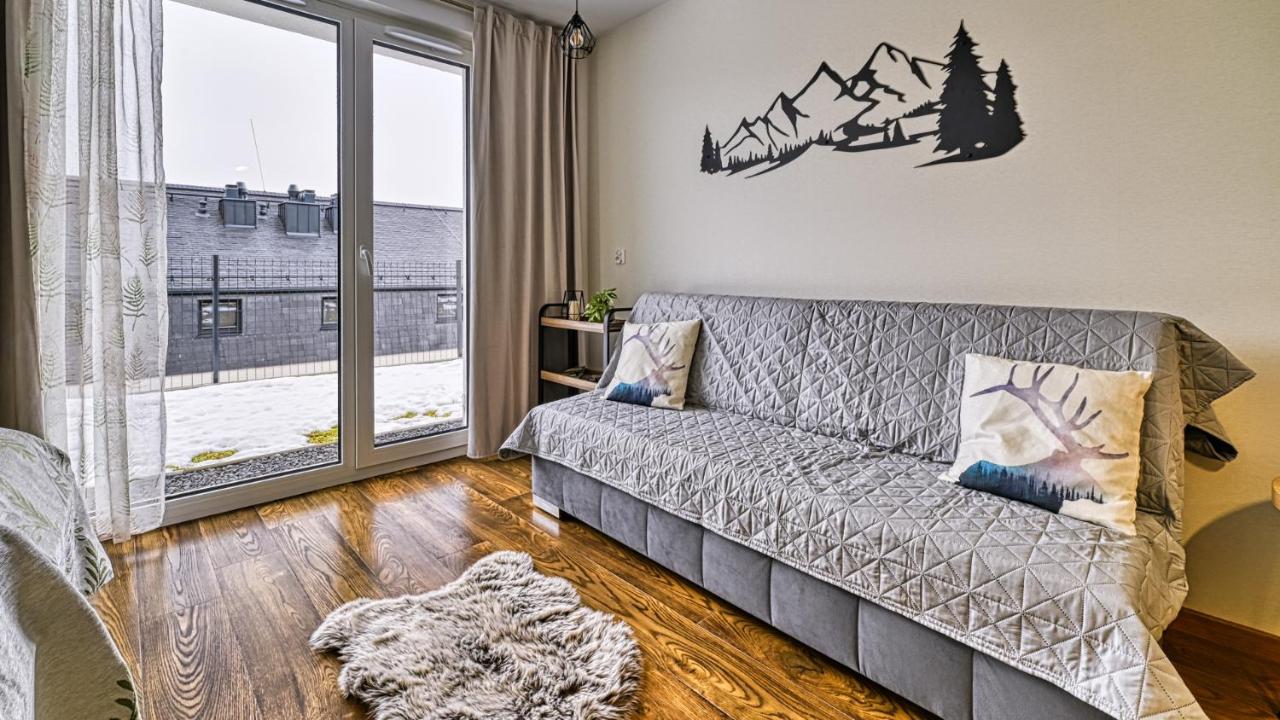 Apartament Przystań Wędrowca Resort C6 z pięknym widokiem i ogródkiem - 5D Apartments - B&B Świeradów-Zdrój