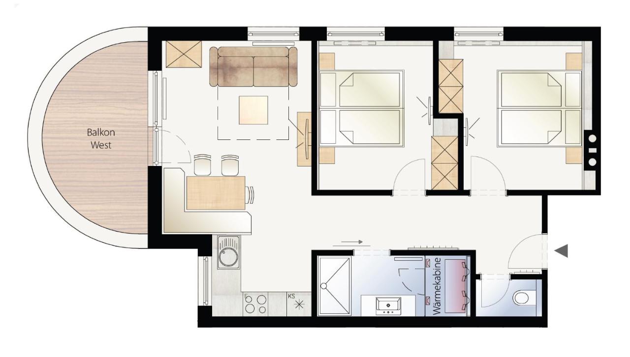 Appartement met 2 Slaapkamers en Terras
