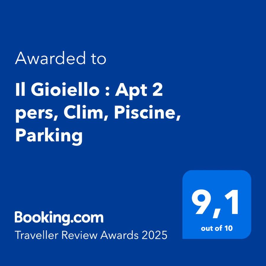 Il Gioiello : Apt 2 pers, Clim, Piscine, Parking - B&B