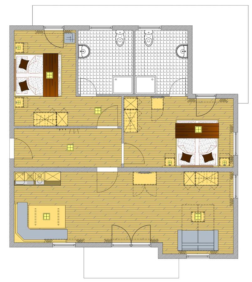 Appartamento con 2 Camere da Letto e con Vista Montagna