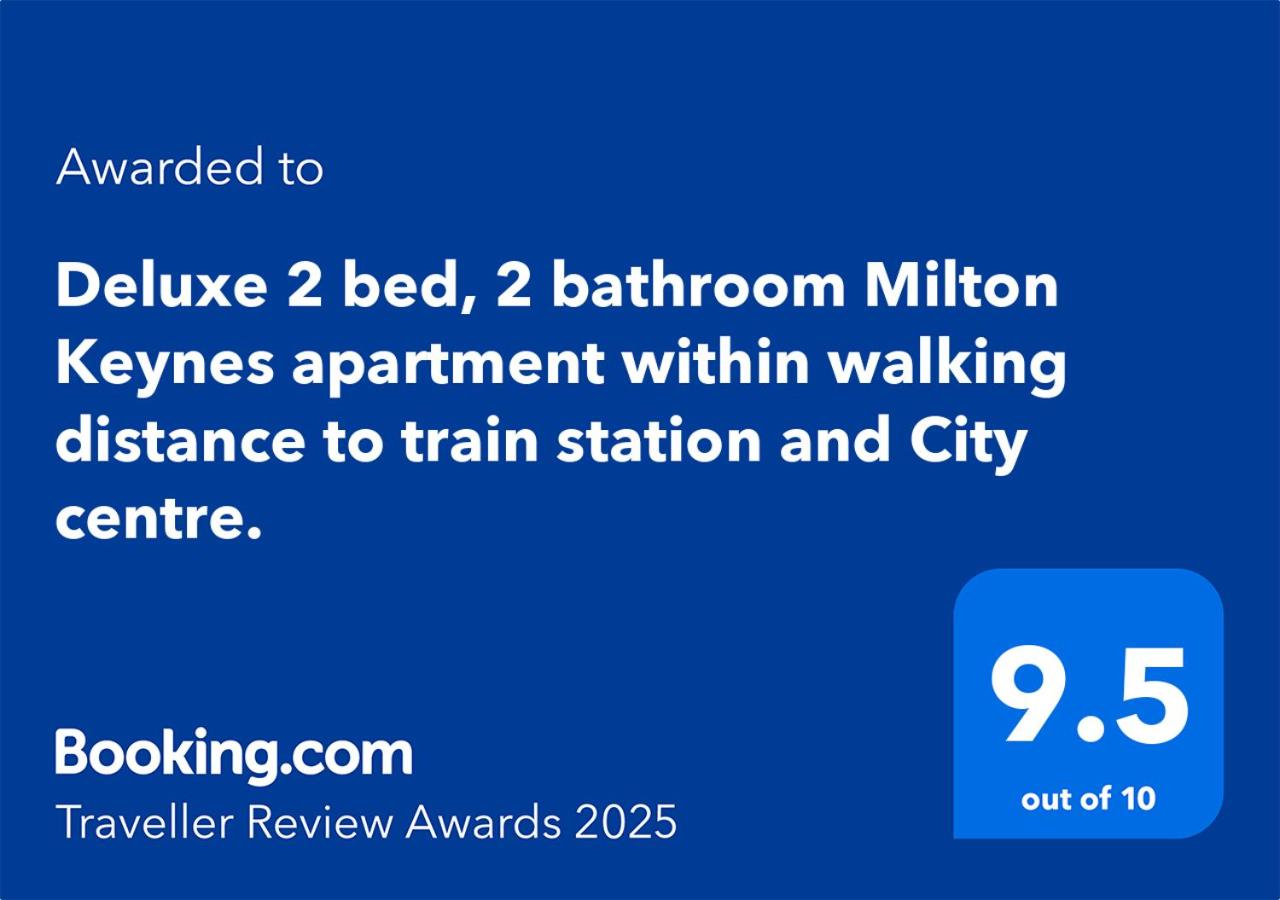 Deluxe 2 bed, 2 bathroom Milton Keynes apartment within walking distance to train station and City centre. - Chambres d'hôtes Milton Keynes