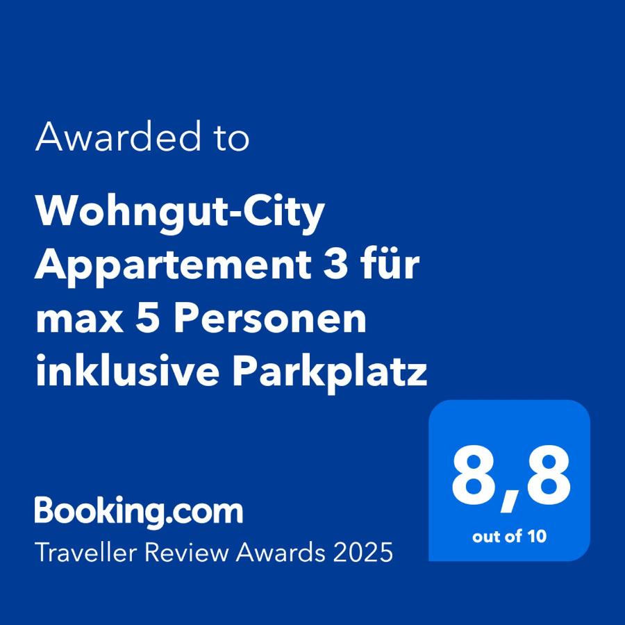 Wohngut-City Appartement 3 für max 5 Personen inklusive Parkplatz - B&B