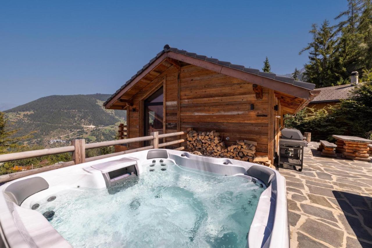 Chalet Le Reve Cinema room Jacuzzi - B&B Riddes