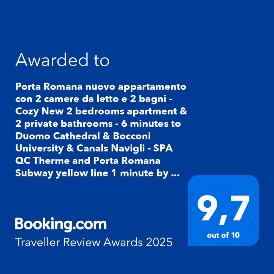 Home Suite Home - PORTA ROMANA SUITE newly 2 bedrooms apartment with 2 bathrooms SUBWAY METRO 3 stops to Duomo - Chambres d’hôtes