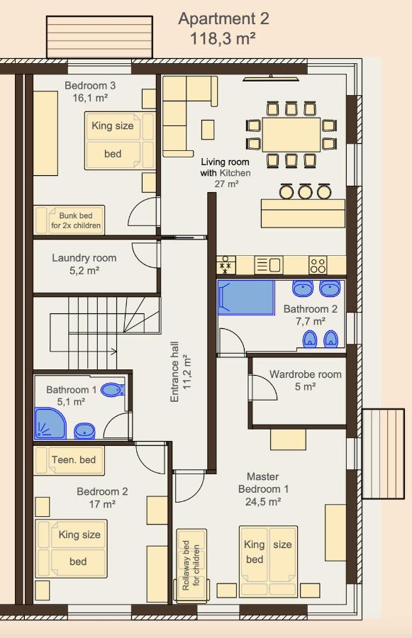 Appartamento con 3 Camere da Letto e Vista Parco