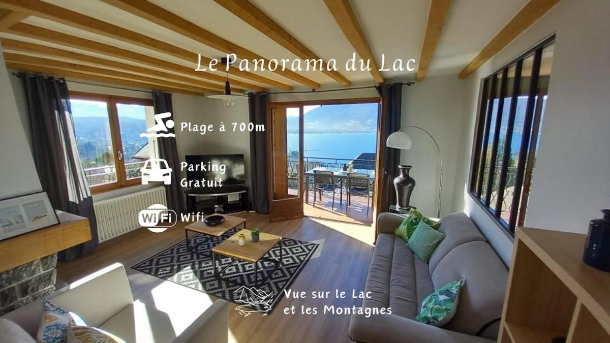 Le Panorama du Lac - Vue Splendide ! - à 3mn du Lac - B&B Veyrier-du-Lac