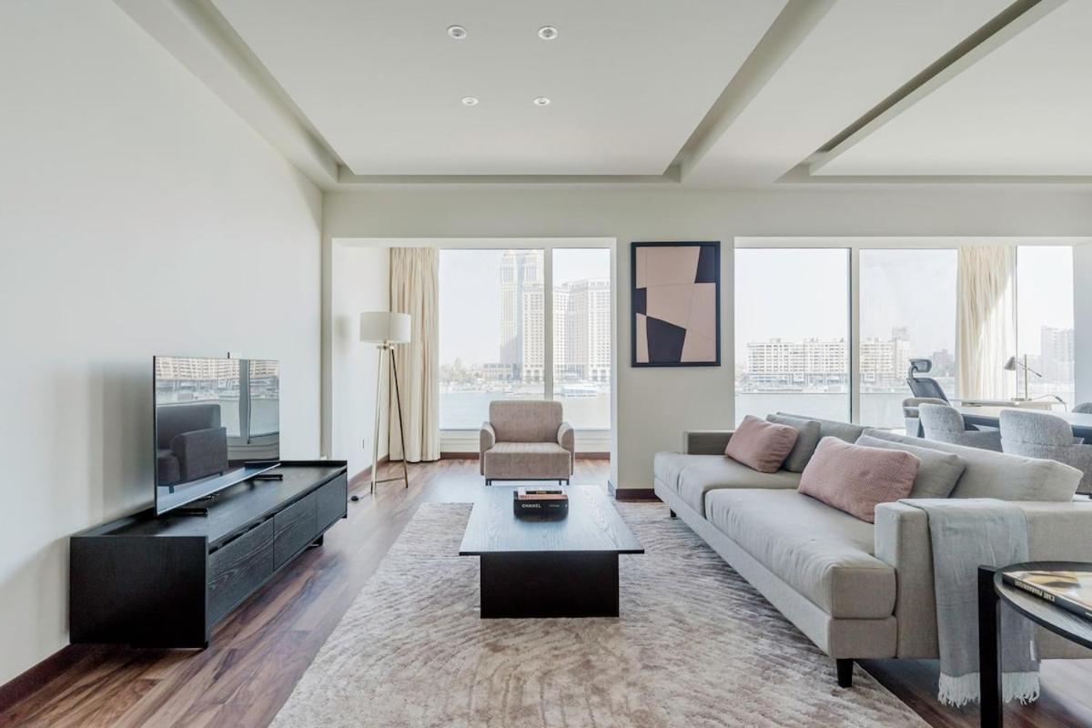 Zamalek 2BD Apartment with Panoramic Nile View - B&B