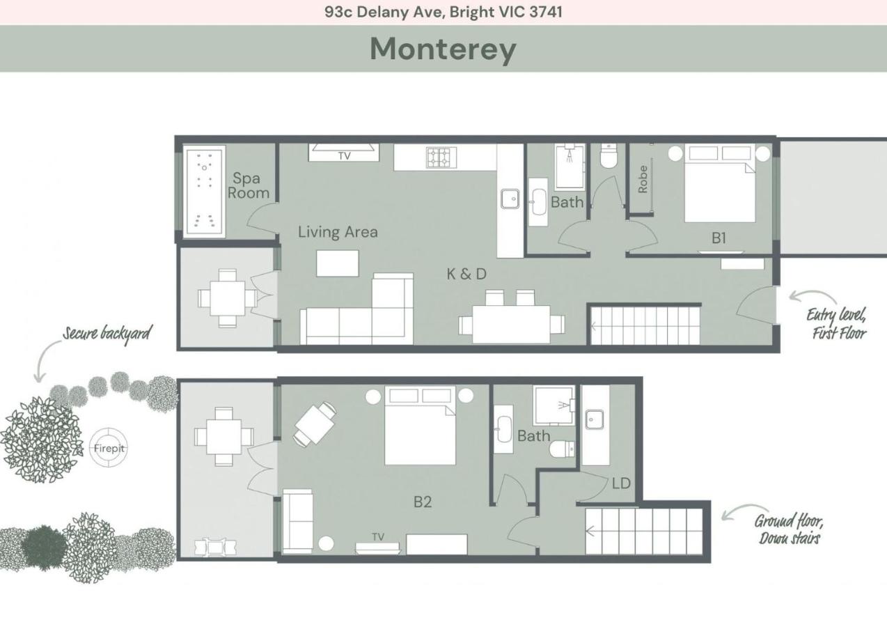 Monterey - Pet friendly townhouse - B&B Bright