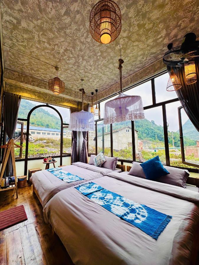 Vierbettzimmer mit Bergblick