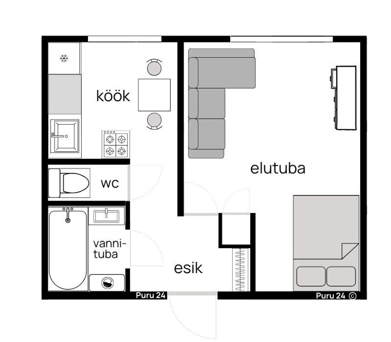 Modern Studio Apartment - B&B