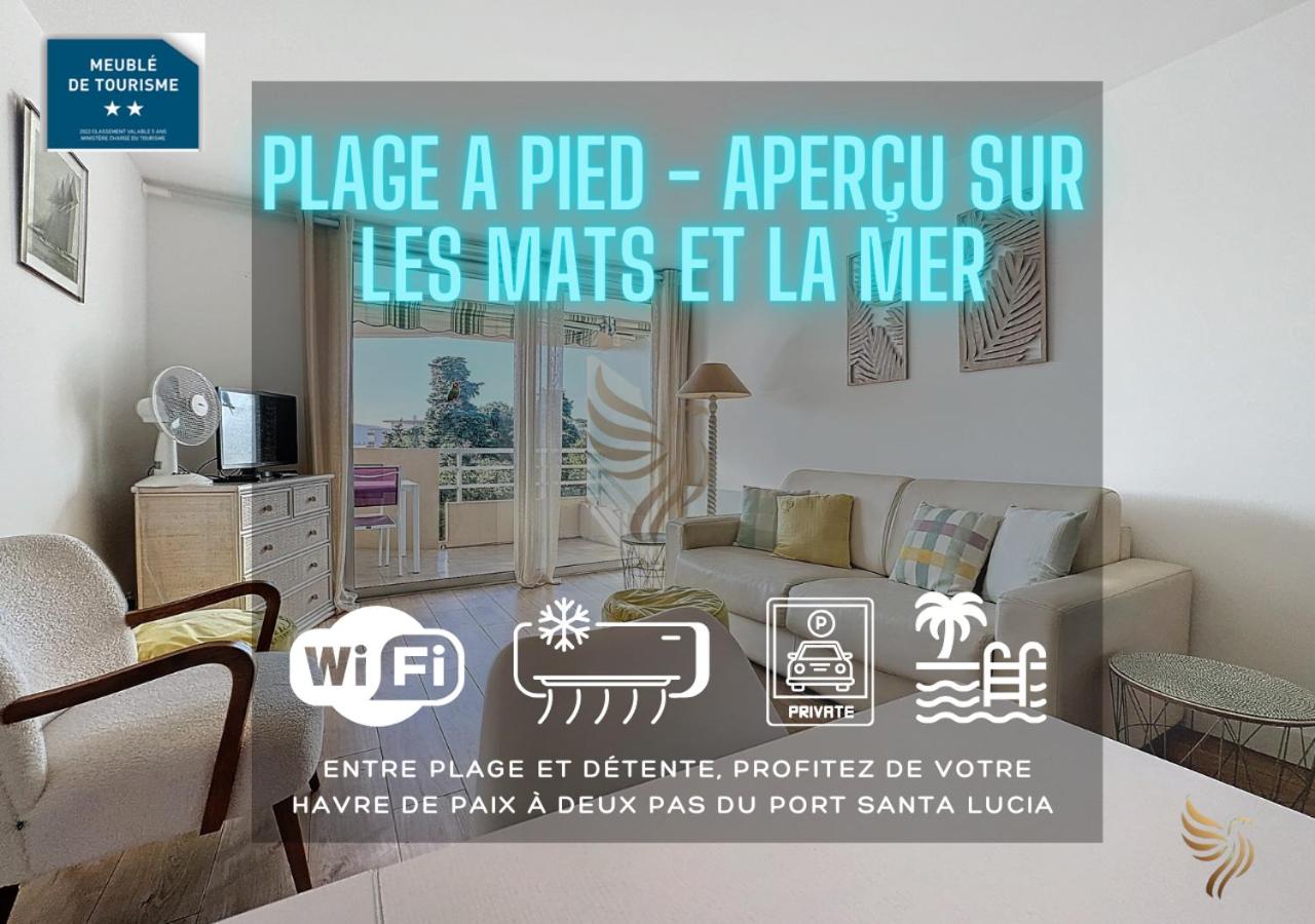 Apt 4 ppl, terrace, pool, A/C - B&B Saint-Raphaël