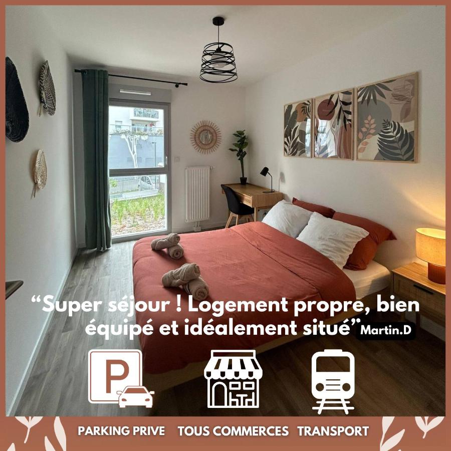 T3 Moderne - Proche tram - Parking privé - Ferienwohnung