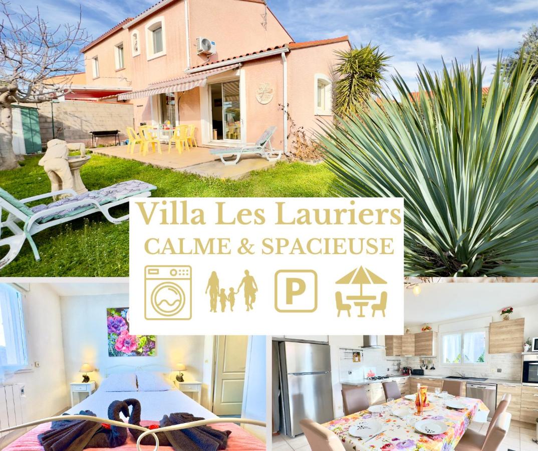 Villa Les Lauriers -3 Chambres, Climatisation, Terrasse, Jardin, BBQ & Plancha- SUDSEJOURCONCIERGERIE - B&B